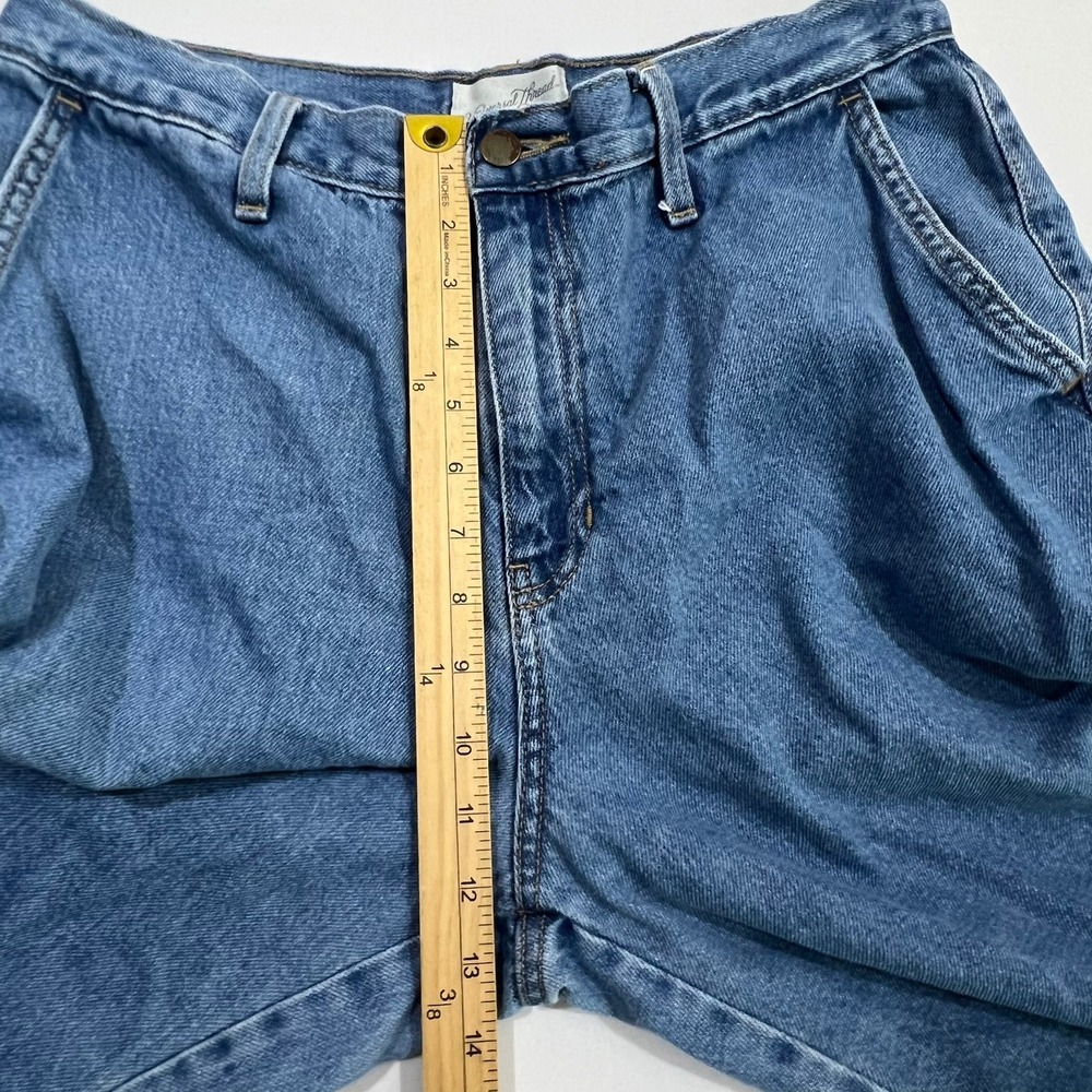 Universal Thread Cargo Jeans Wide Leg High Rise Medium Wash Blue Womens 12R - Picture 8 of 16